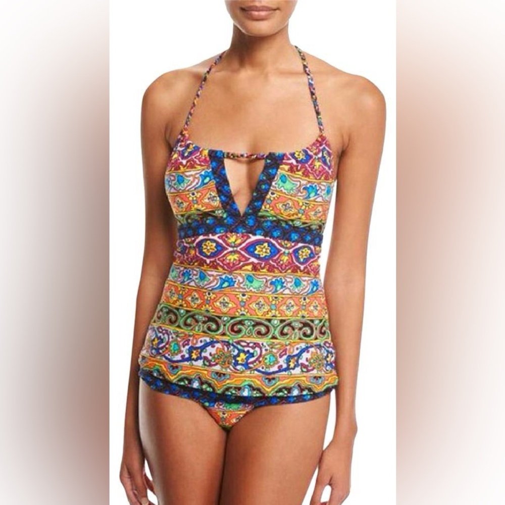 Nanette Lepore XS Colorful Boho Print Tankini Top and bottom
